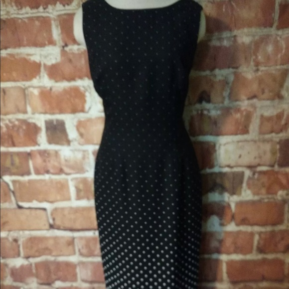 Maggy London black and white polka dot dress. - Picture 2 of 8